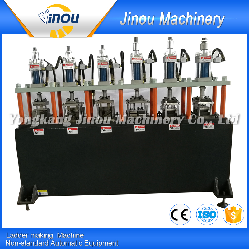 6 work station hydraulic punching machine for combination ladder