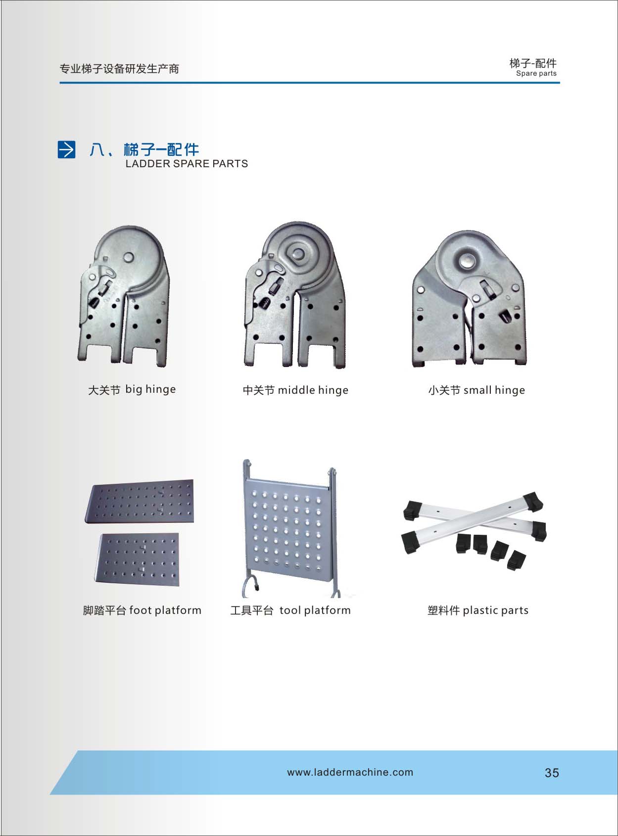 Ladder Spare Parts-Hinges for the Multi purpose ladder