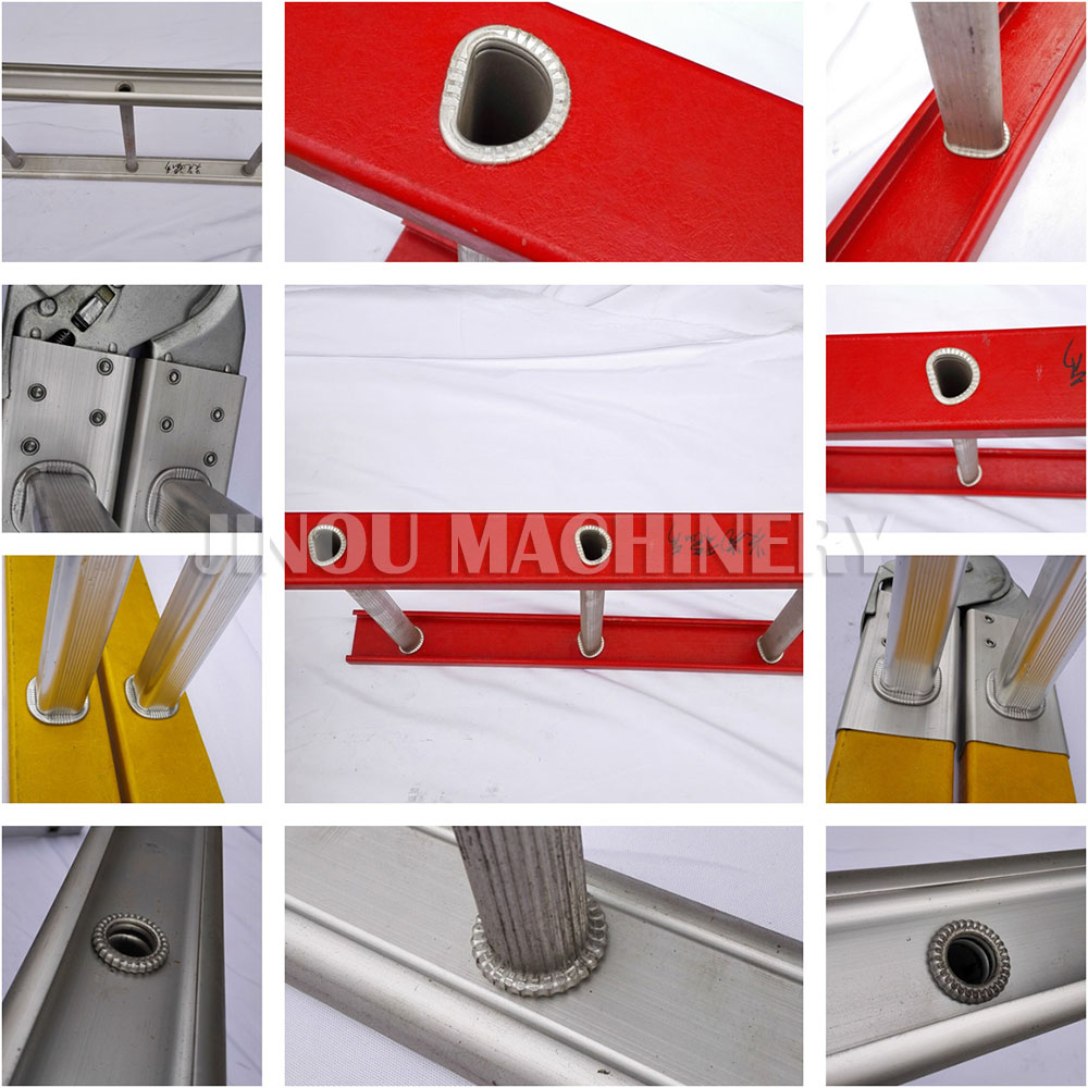 Automatic Ladder Crimping Machine, Fiberglass Ladder Making Machine