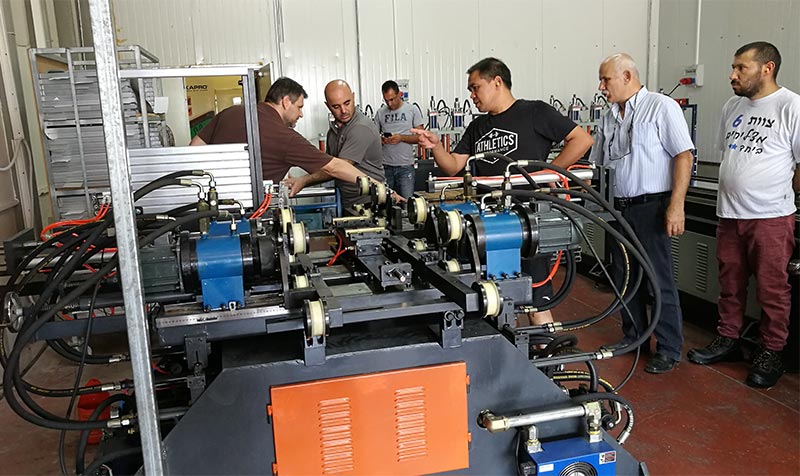 Commissioning ladder production machines for Israeli customers