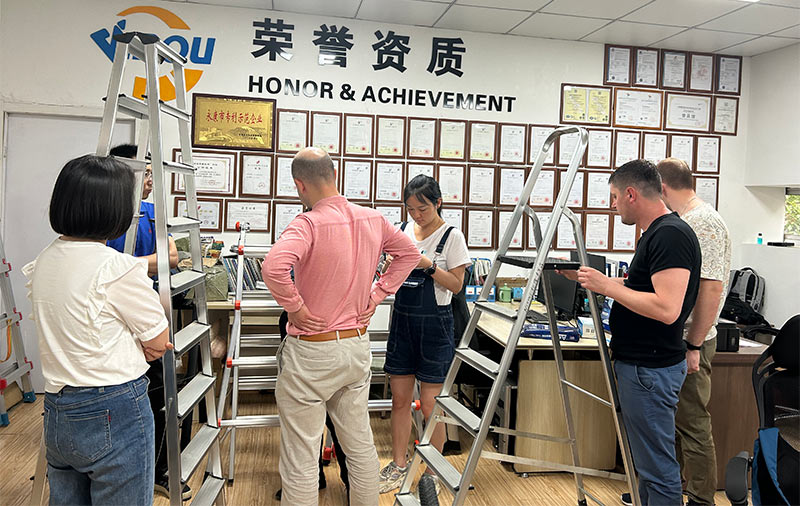 Russian Alumet LLC delegation watched ladder production samples