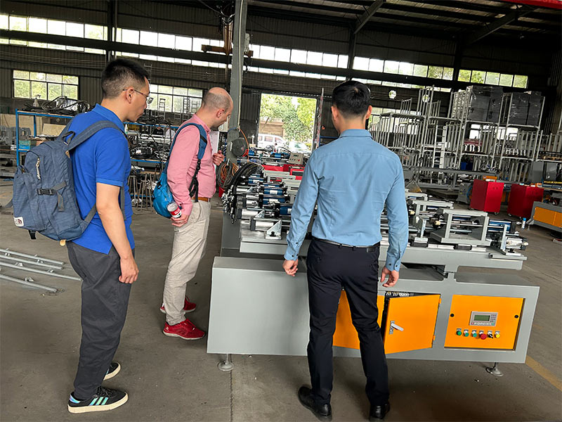 Russian Alumet LLC delegation watched the ladder production machine