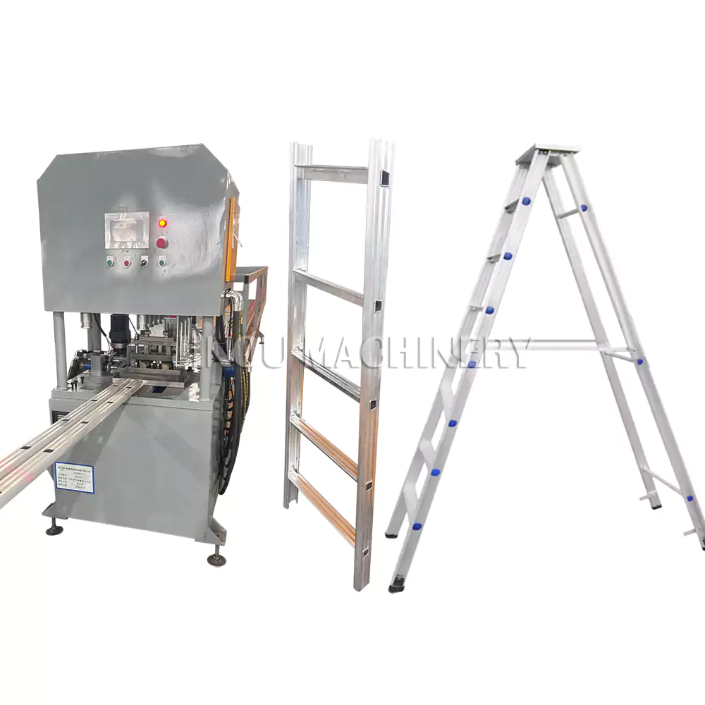 CNC Punching Machine for The Aluminium Folding Ladder for The Front Rail