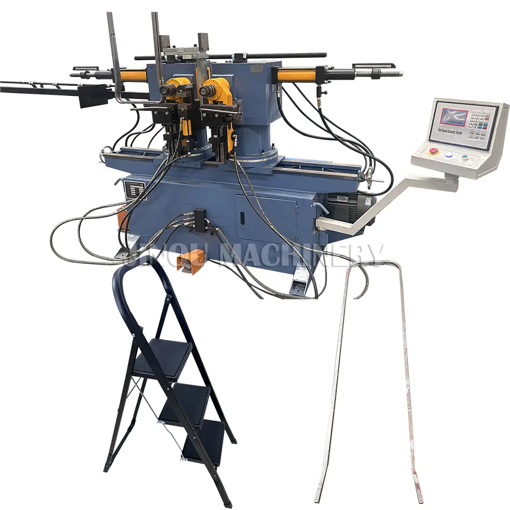 Automatic Bending Machine for the Front Rails For the Steel Ladder