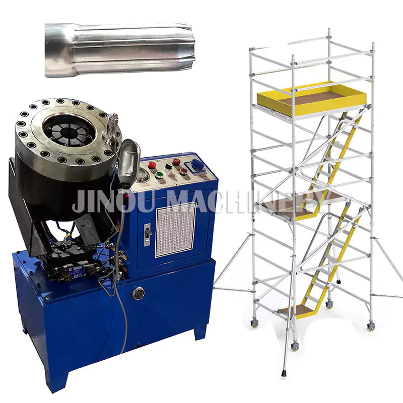Manual Pipe End Forming Machine for the Aluminium Scaffoldings