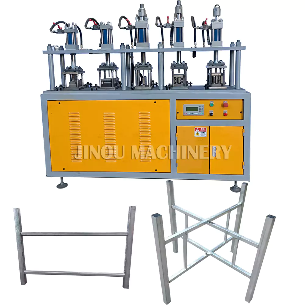 Multi Work Station Punching Machine For Square Ladder 4 Leg Pedestal Base
