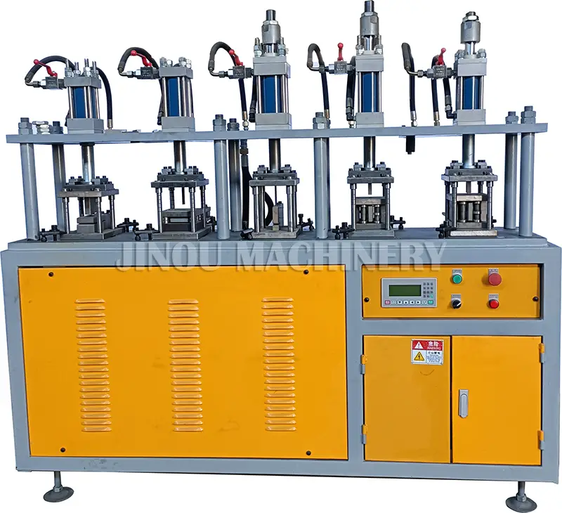 Multi Work Station Punching Machine For Straight ladder with splayfoot Bending the sectional profiles.